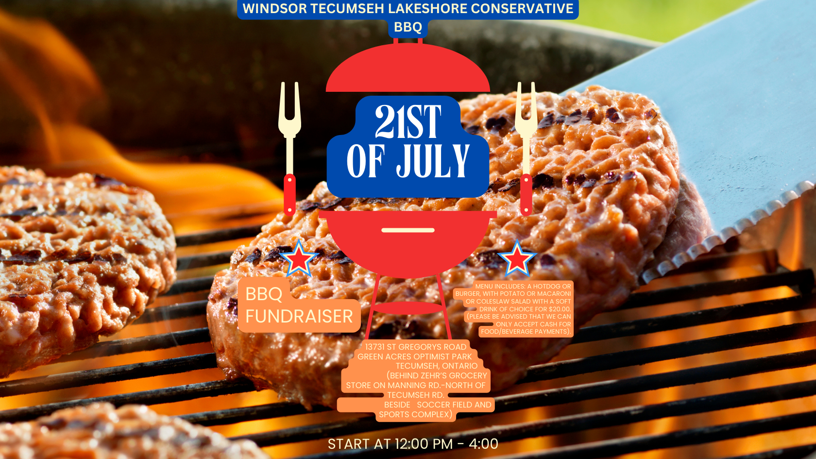 CONSERVATIVE BBQ POSTER