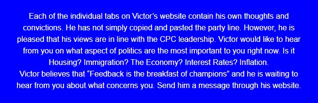 CPC Candidate applicant for Windsor Tecumseh Lakeshore Victor Green