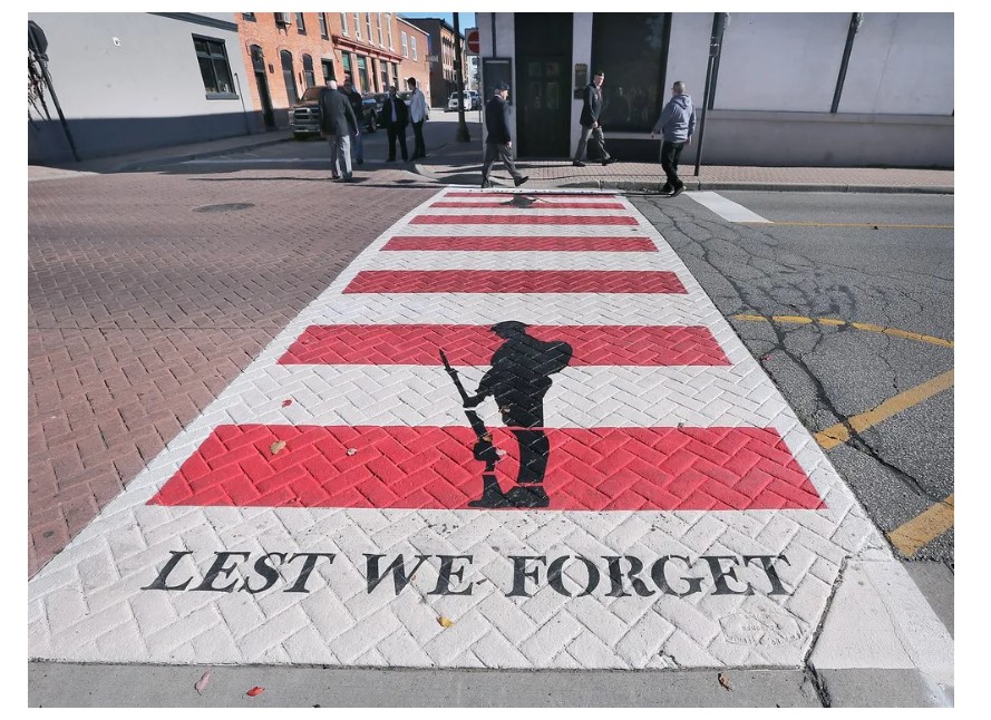 raise money for Veteran crosswalks